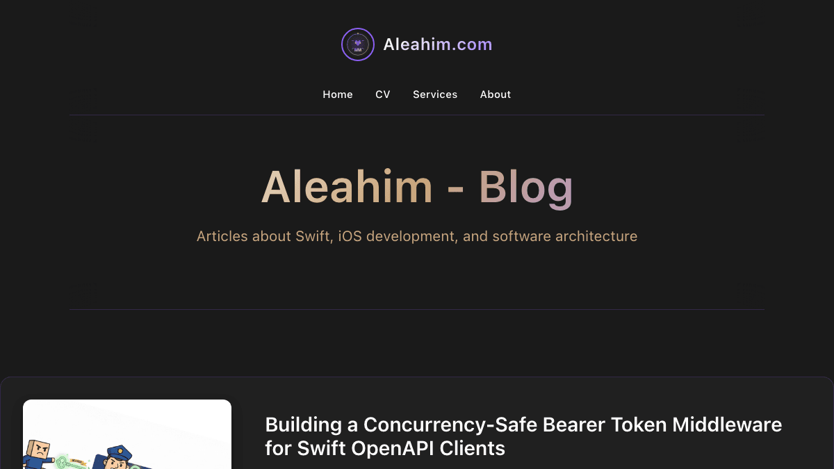 Aleahim website screenshot